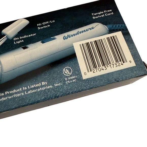 Windmere Setting Pretty Chrome Curling Iron 3/4 Inch Barrel 2 Heat Settings - Picture 6 of 14